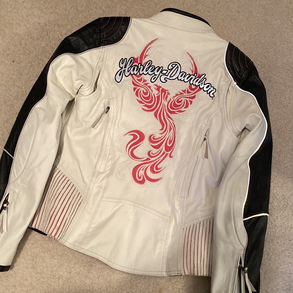 Leather Harley-Davidson Riding Jacket - Picture 4 of 6